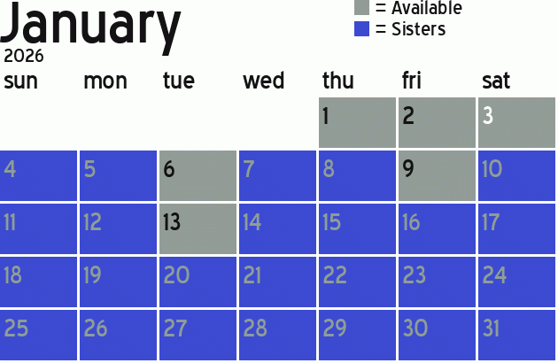 Missionary Dinner Calendar