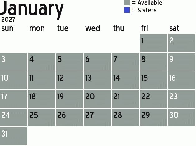 Missionary Dinner Calendar