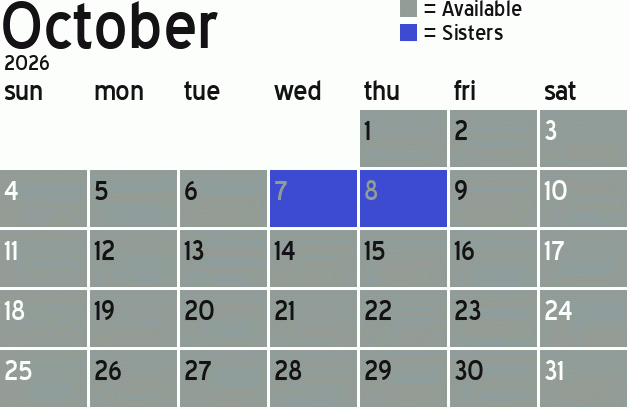 Missionary Dinner Calendar